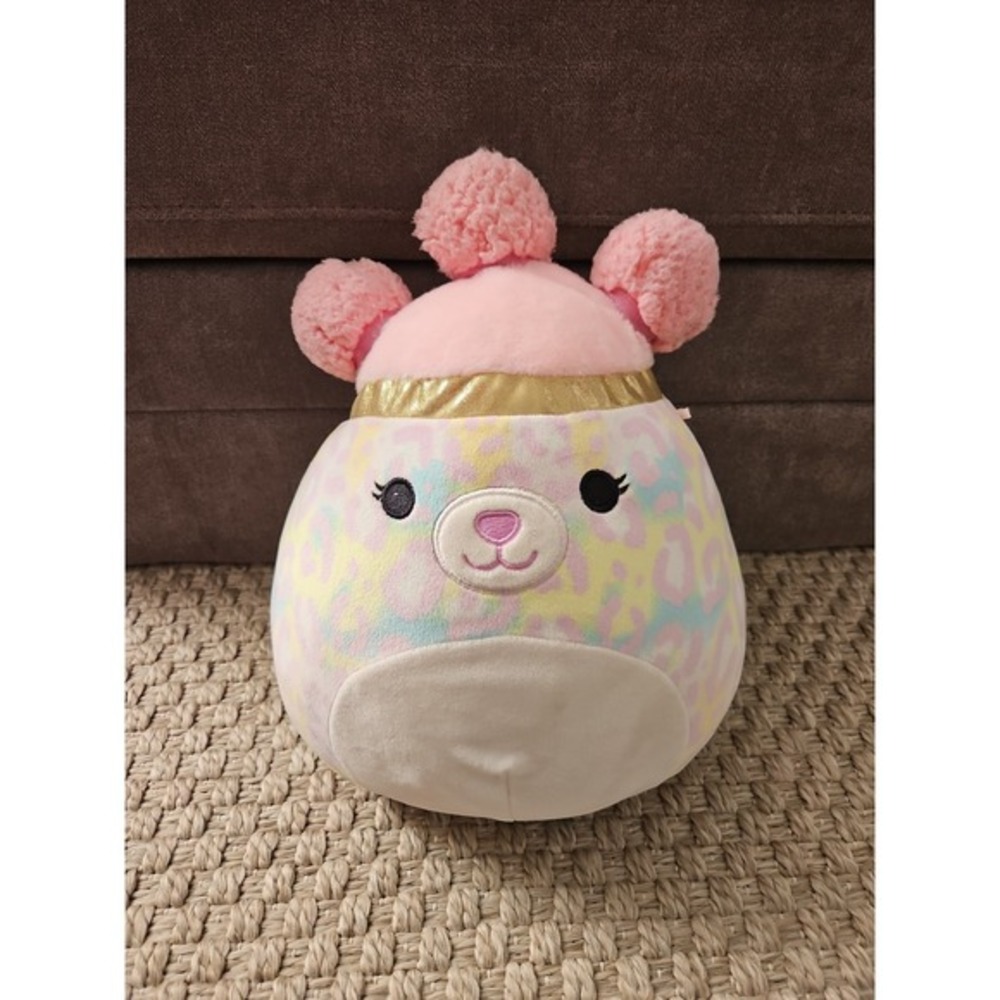 Squishmallows Beebz Squish-Doos Pink‎ Cheetah Stuffed Animal 10" Plush